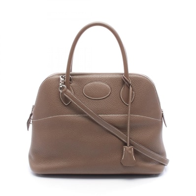 エルメス HERMES ボリード31 ハンドバッグ バッグ レザー トリヨンクレマンス トリヨンクレマンス D刻印(2019年製造) レディース ブラウン系 【中古】