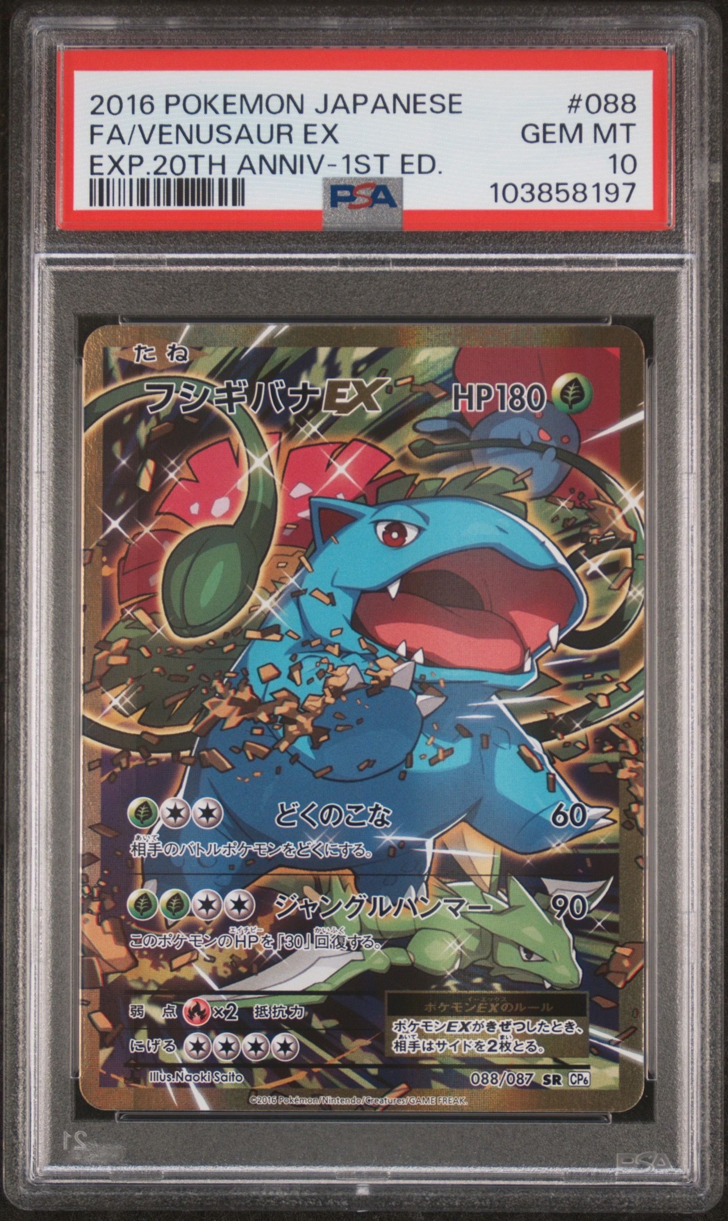 フシギバナEX SR :1ED [CP6 088/087](コンセプトパック「ポケットモンスターカードゲーム 拡張パック 20th Anniversary」)