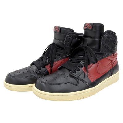 ナイキ 美品 Air Jordan 1 Retro High OG Couture クチュール レザー シューズ メンズ ブラック×レッド 28cm BQ6682-006 10(US)