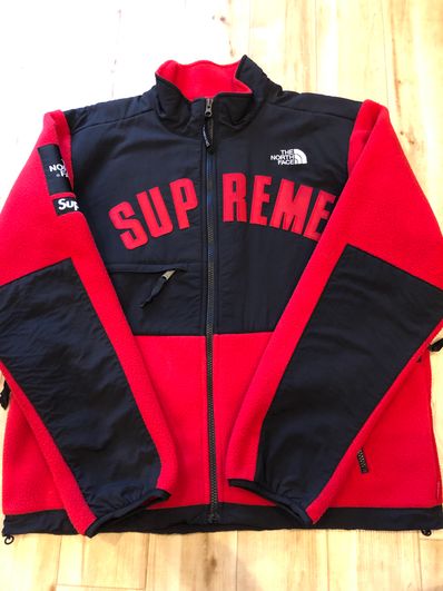 Supreme x The North Face Arc Logo Denali Fleece Jacket "Red"
