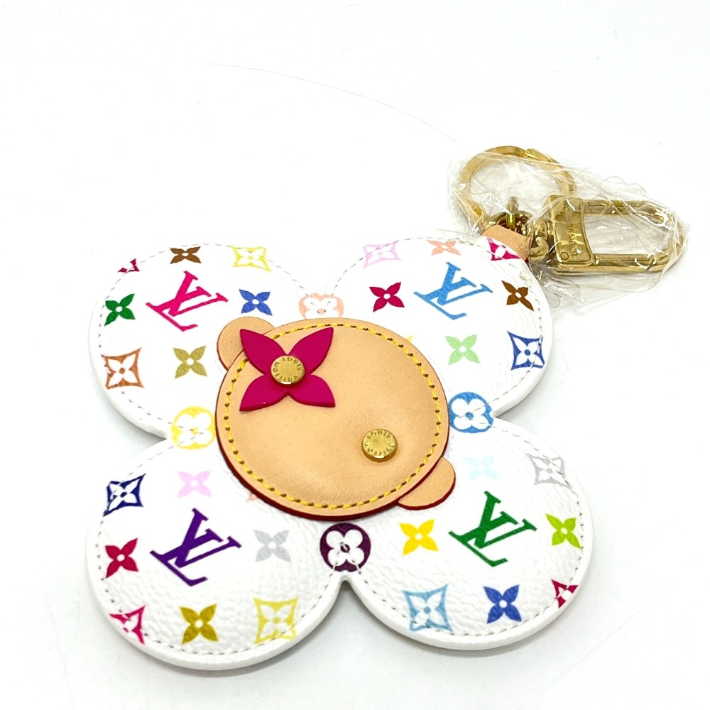 ルイヴィトン LOUIS VUITTON バッグチャーム・ヴィヴィエンヌ ヘッド M03728 LV × TM 村上隆コラボ キーホルダー バッグチャーム モノグラムマルチカラーキャンバス ブロン 新品