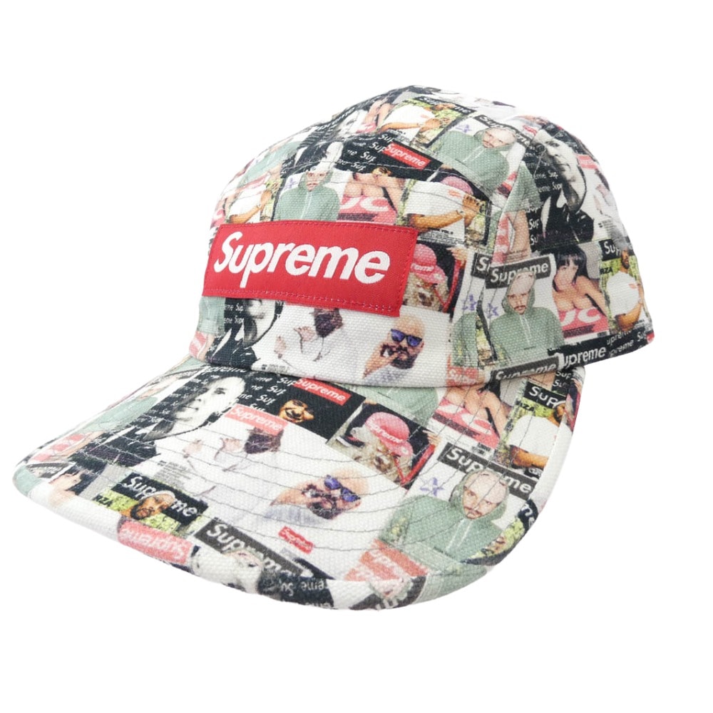 Supreme シュプリーム 帽子 23SS magazine camp cap マガジン キャンプ キャップ 帽子 マルチカラー系【美品】【中古】