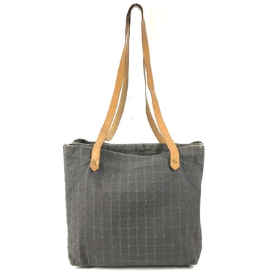 エルメス HERMES アメダバ カバ ドゥ ポッシュ カバン 肩掛け トートバッグ ショルダーバッグ コットン グレー