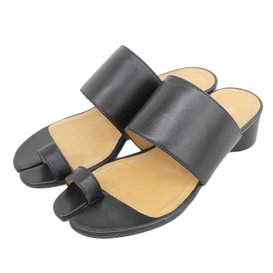 メゾンマルジェラ TABI 足袋 タビミュールサンダル レディース ブラック 36 S58WP0234 36