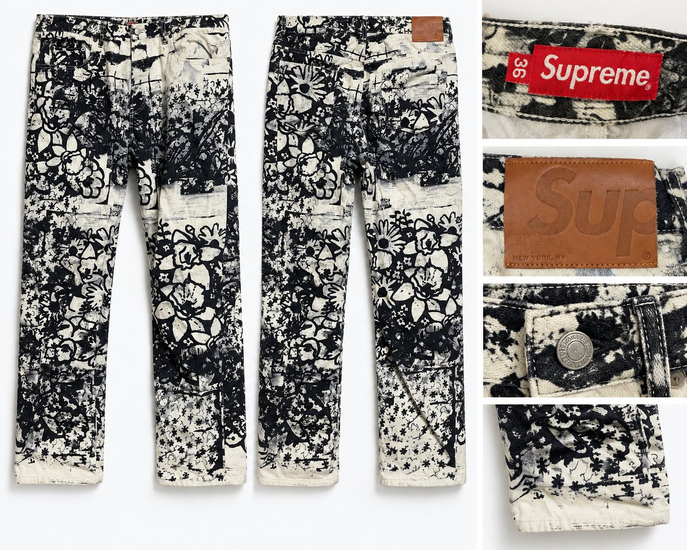 Supreme Christopher Wool/Supreme Regular Jean "Black"