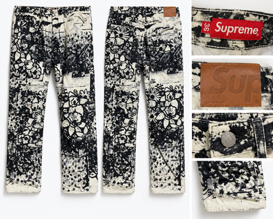 Supreme Christopher Wool/Supreme Regular Jean "Black"