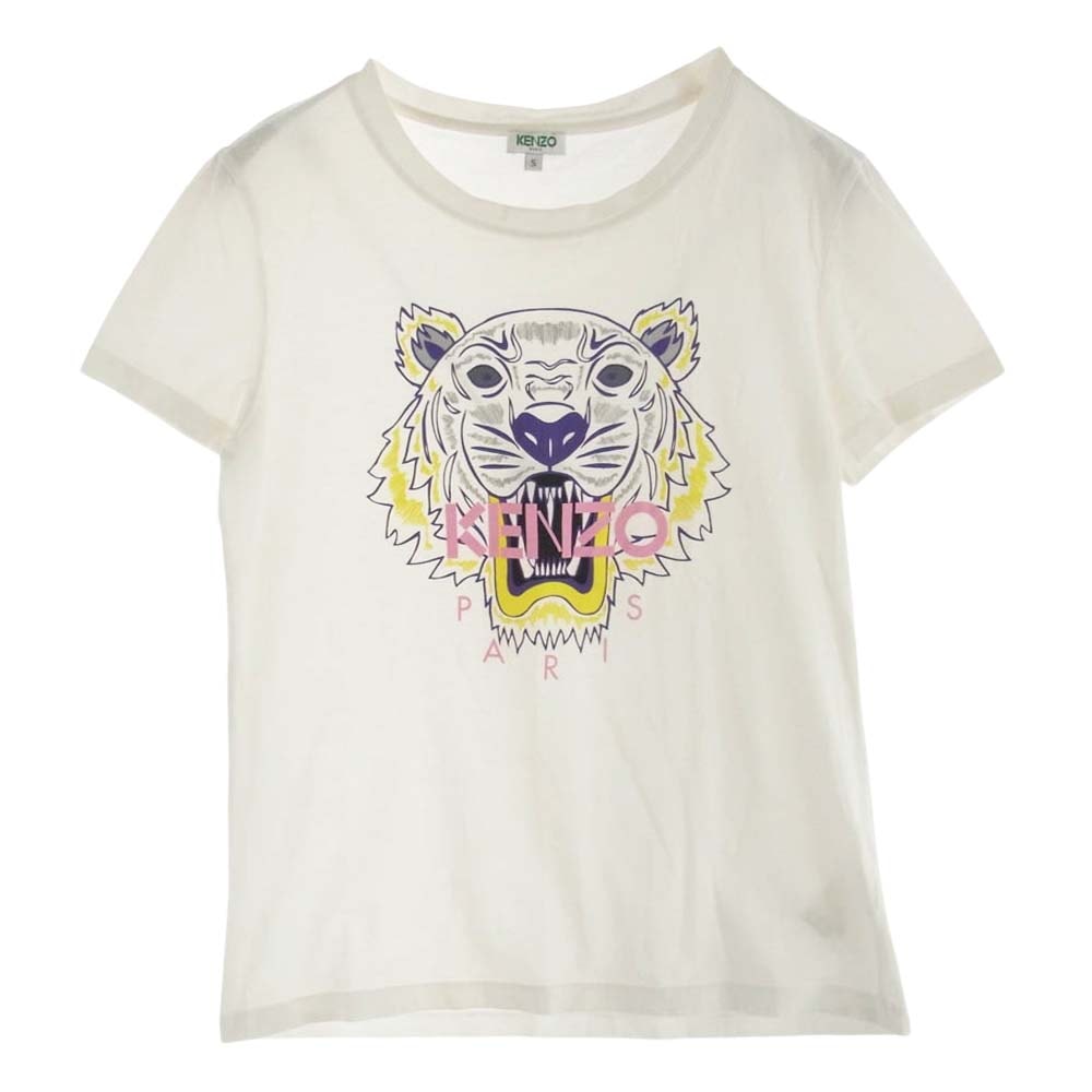 KENZO ケンゾー Tシャツ F852TS7214YA Tiger Classic T-Shirt タイガー クラッシック 半袖 Tシャツ ホワイト S ホワイト系 S【中古】