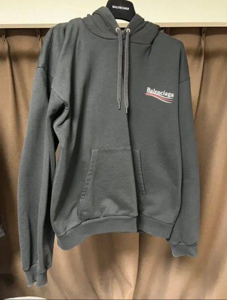 BALENCIAGA Political Campaign Hoodie "Black"