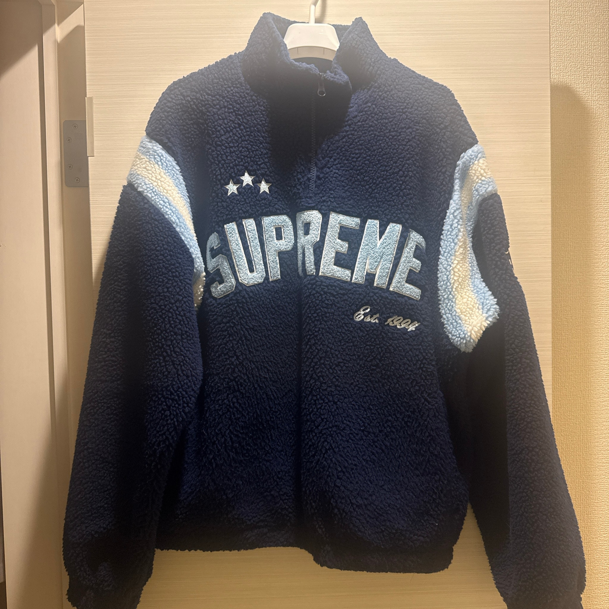 Supreme Arc Half Zip Fleece Pullover "Navy"