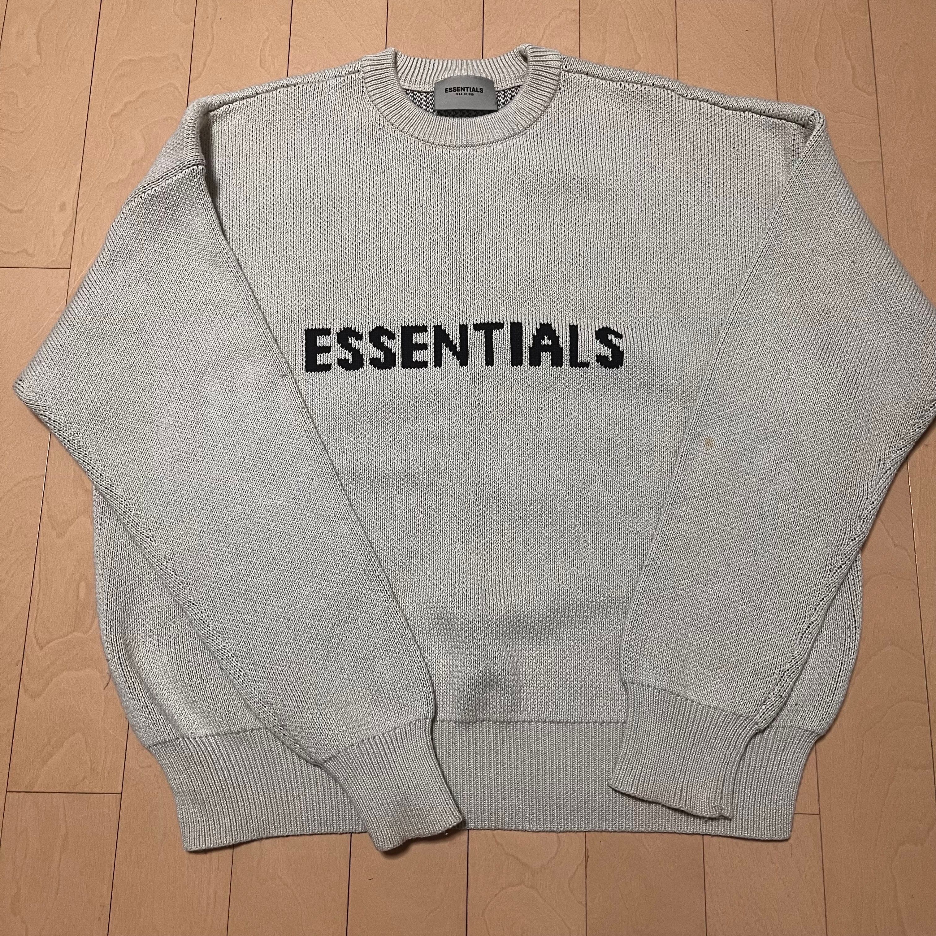 FEAR OF GOD ESSENTIALS Knit Sweater "Buttercream"