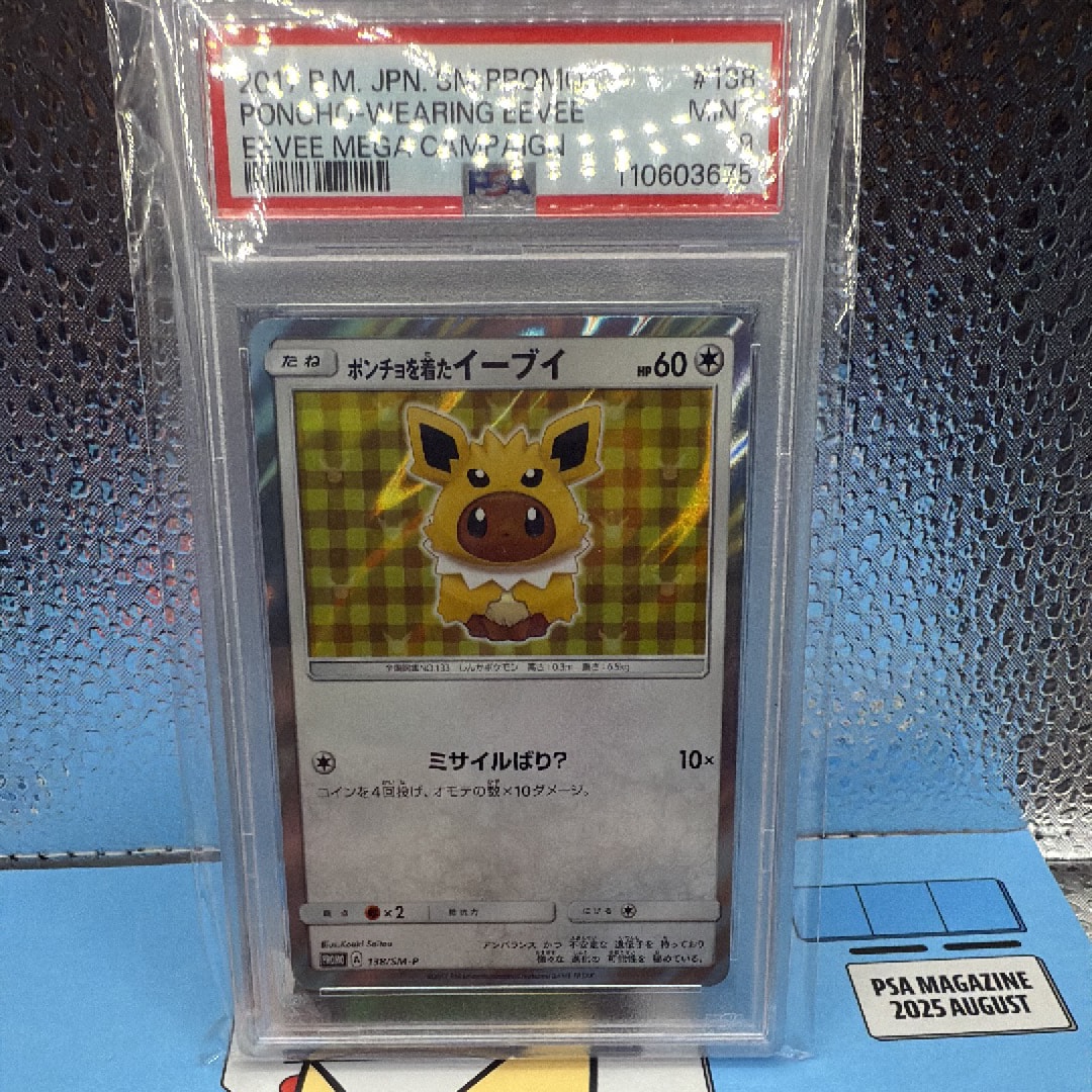 PSA10】ポンチョを着たイーブイ: プロモ[SM-P 138](プロモーション