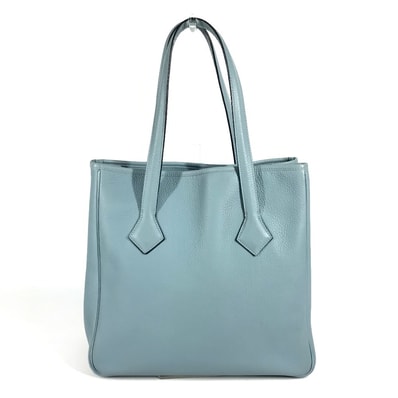 エルメス HERMES ヴィクトリア カバス32 ヴィクトリアカバス 肩掛け トートバッグ カバン ショルダーバッグ トリヨンクレマンス L□刻 ブルー