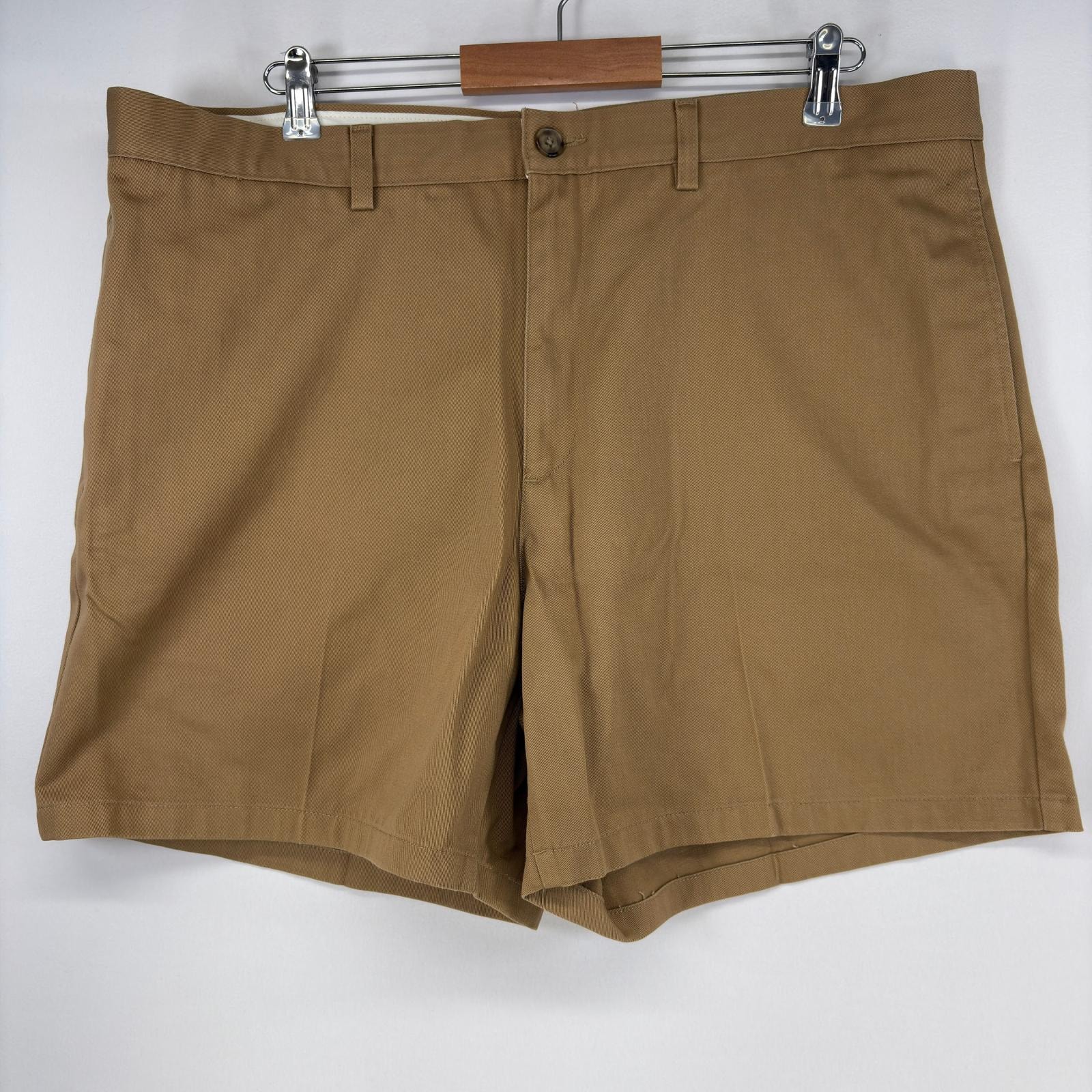 古着 エルエルビーン L.L.Bean ショートパンツ チノパン ナチュラルフィット 大きいサイズ ハーフパンツ w40 ブラウン 無地 メンズ