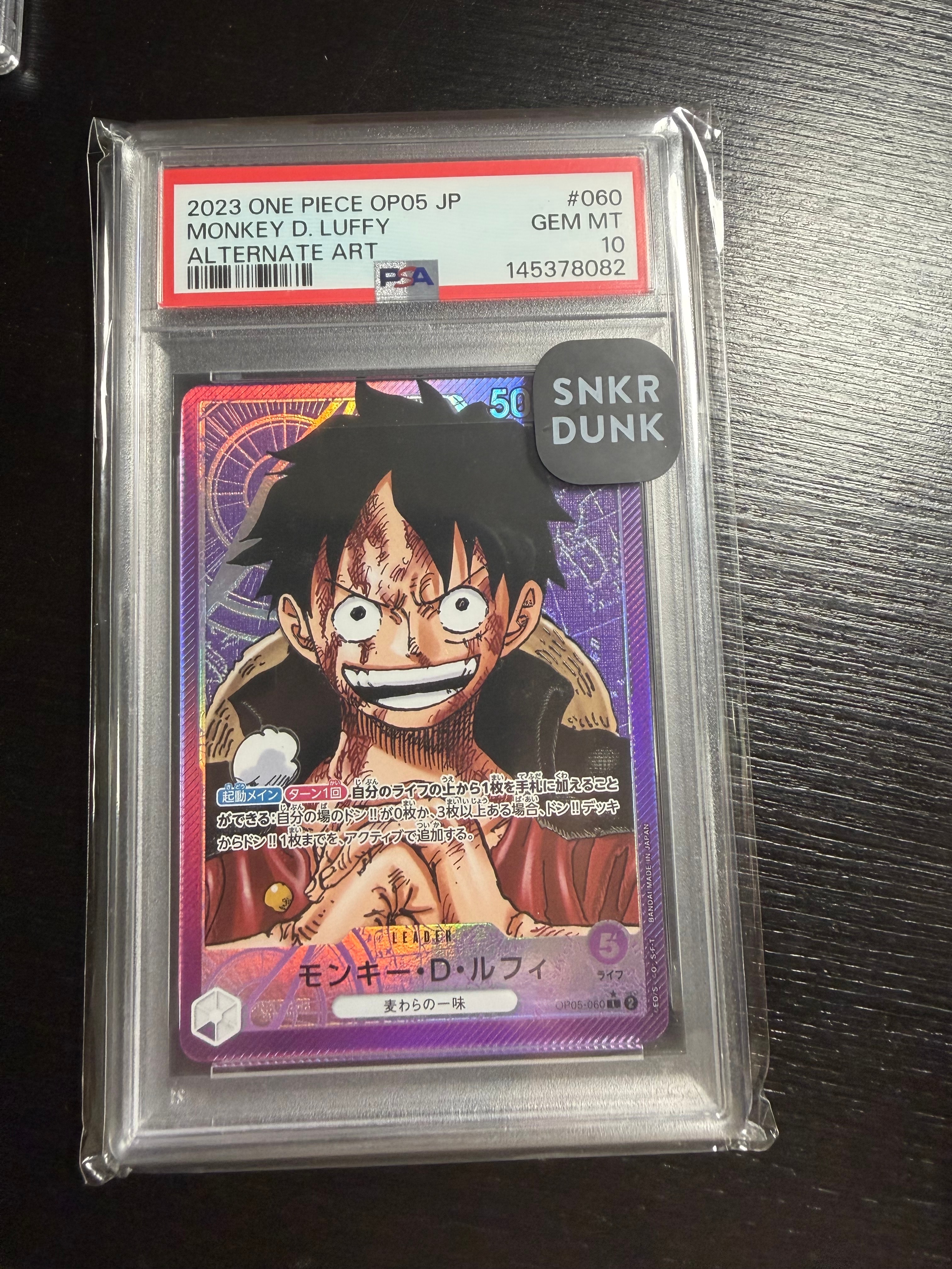PSA10】モンキー・D・ルフィ L-P [OP05-060] (ブースターパック 新時代