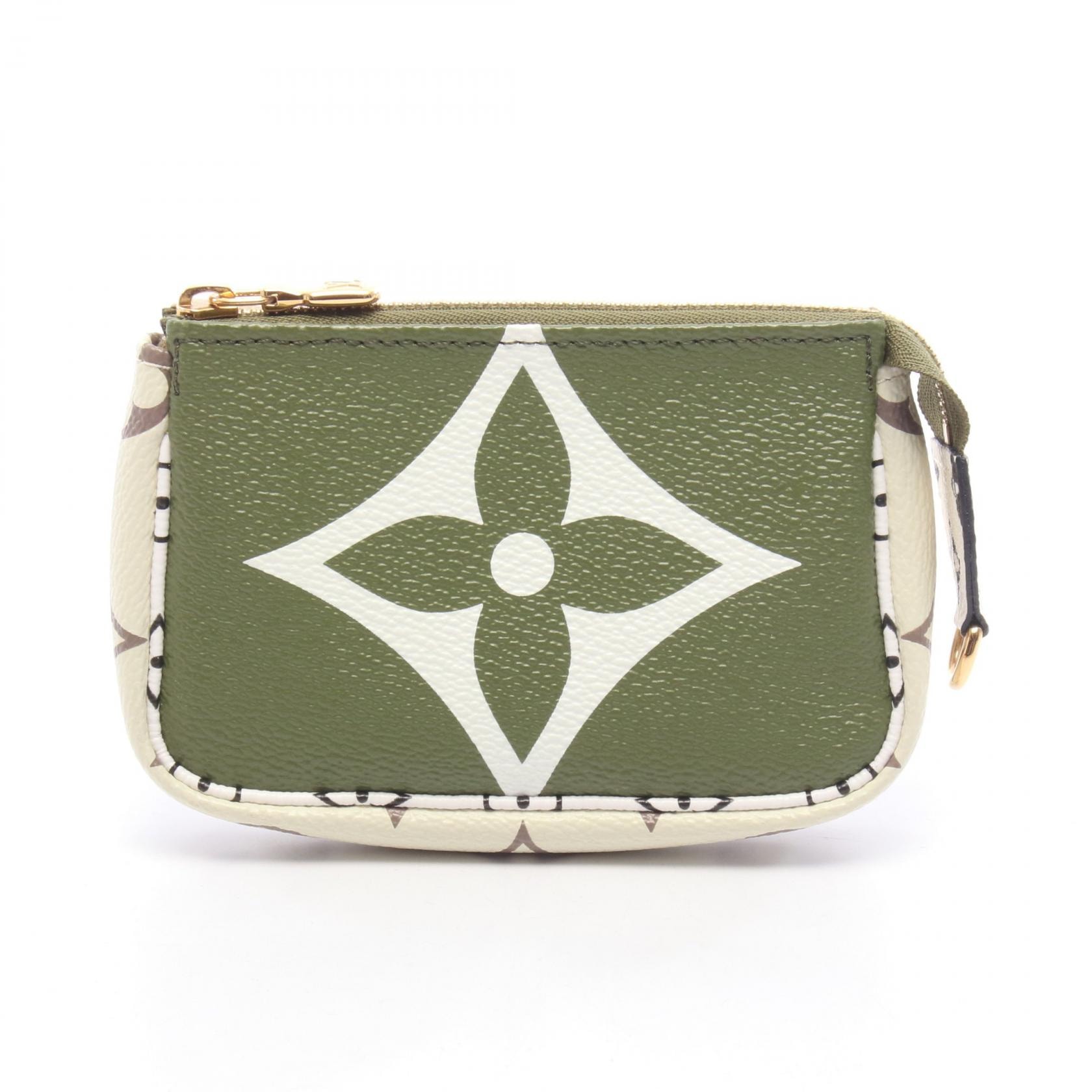 ルイ・ヴィトン LOUIS VUITTON ミニ ポシェット アクセソワール キーリング付き ポーチ バッグ PVCコーティングキャンバス PVC モノグラム・ジャイアント レディース カーキ系 / ホワイト系 / マルチカラー M67579