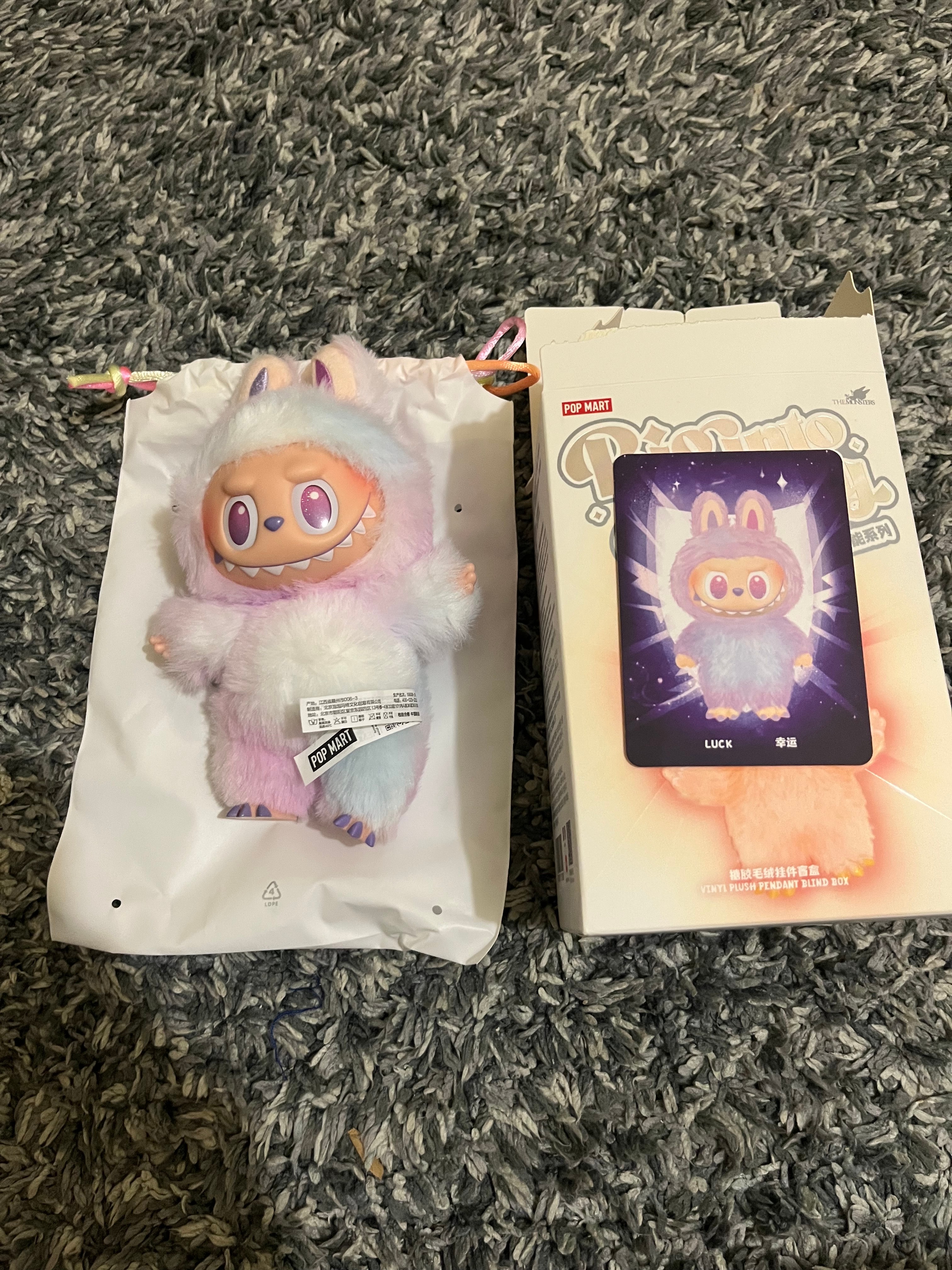 POP MART THE MONSTERS (LABUBU) Big into Energy Series Plush Pendant LUCK