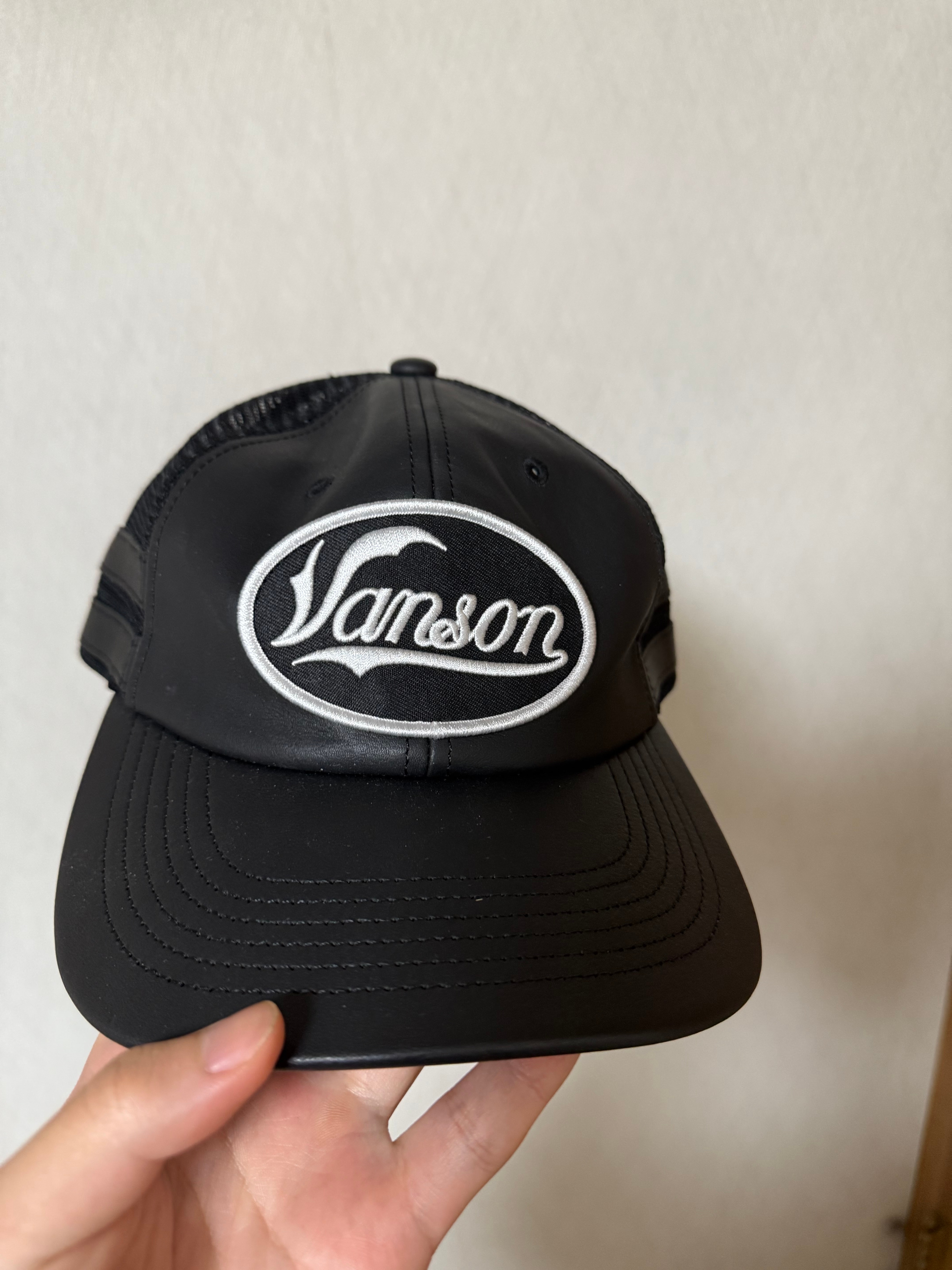 Supreme x Vanson Leathers Mesh Back 6-Panel "Black"