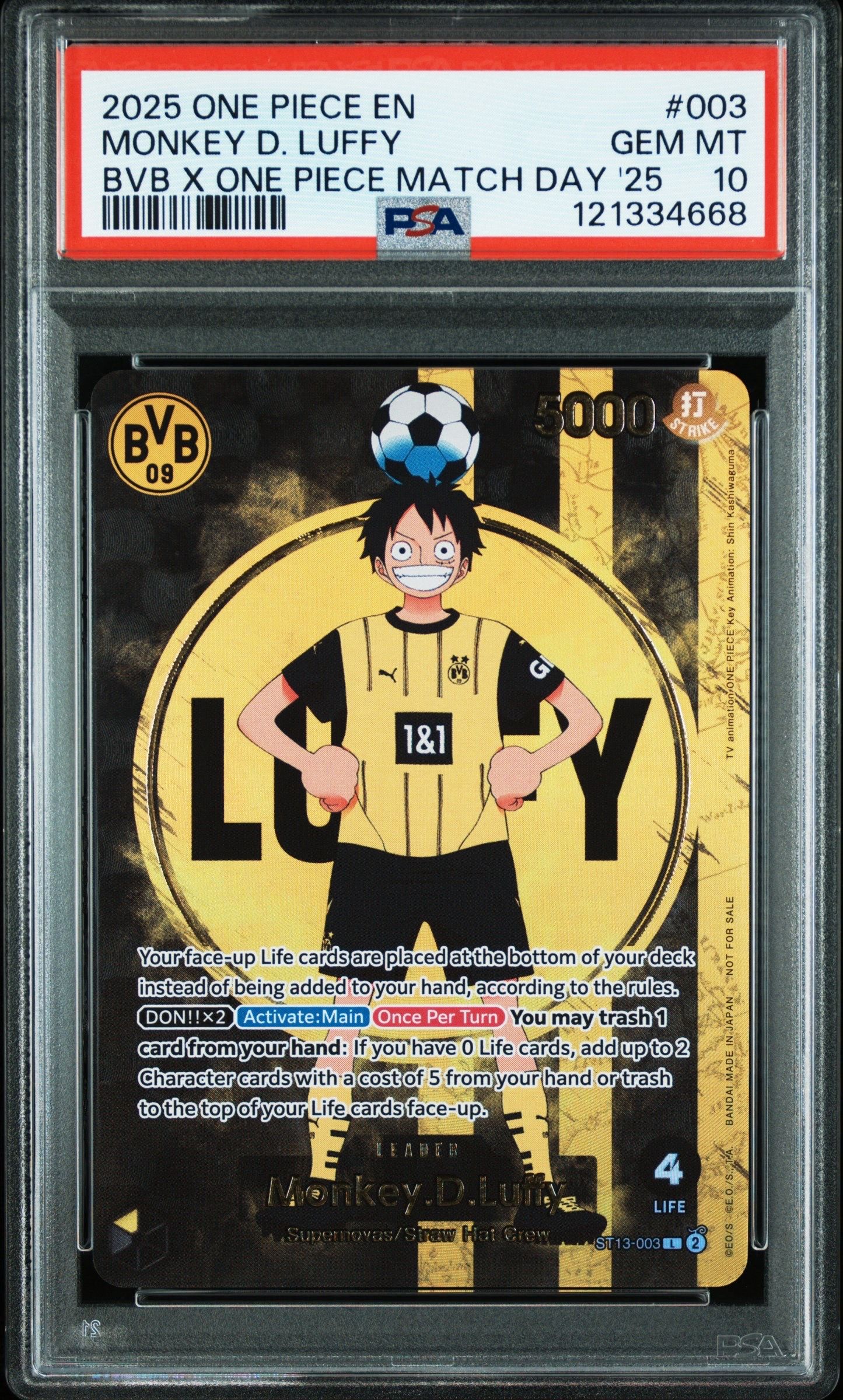 モンキー・D・ルフィ L [ST13-003]【英語版】(プロモーションカード「ボルシアドルトムント × ONE PIECE マッチデー 2025」)