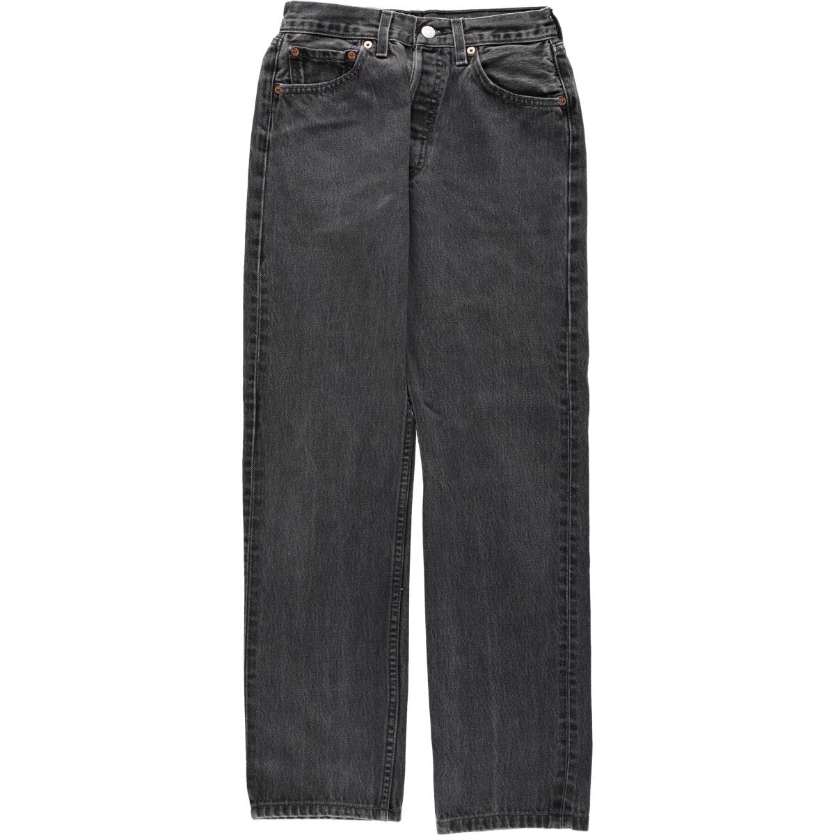 古着 00年代 リーバイス Levi's 501 ブラックデニム ストレートデニムパンツ USA製 レディースM(w26)相当/eaa655602