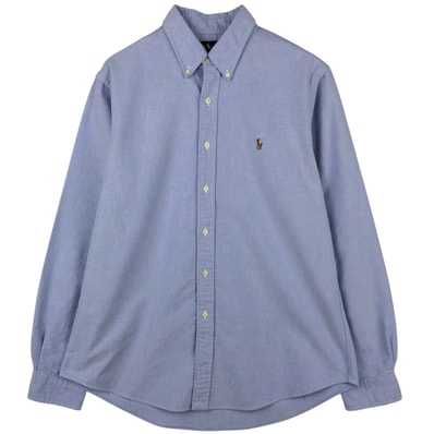 古着 ラルフローレン Ralph Lauren CUSTOM FIT 長袖 ボタンダウンシャツ メンズL相当/eaa621757