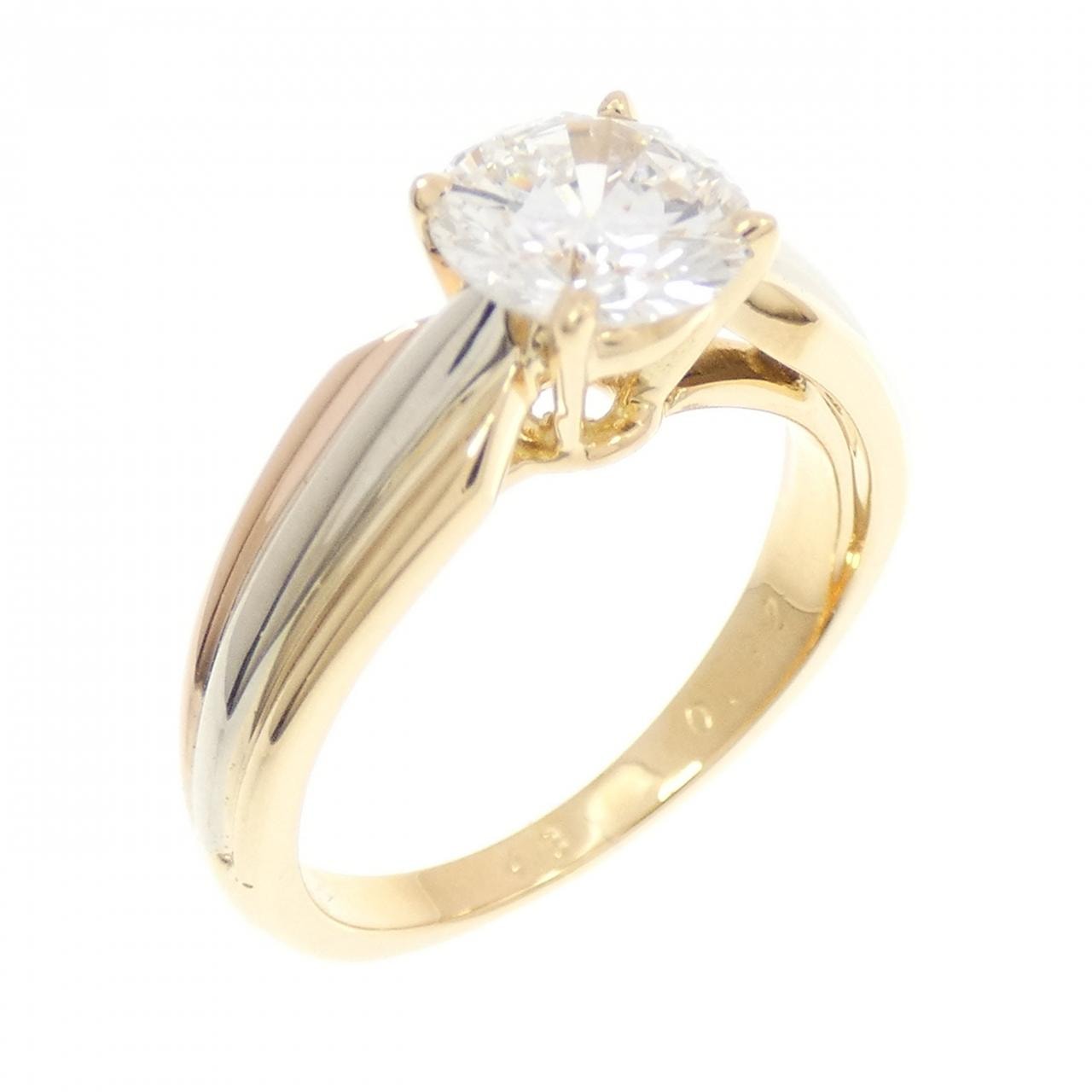カルティエ ソリテール トリニティ リング 0.92CT