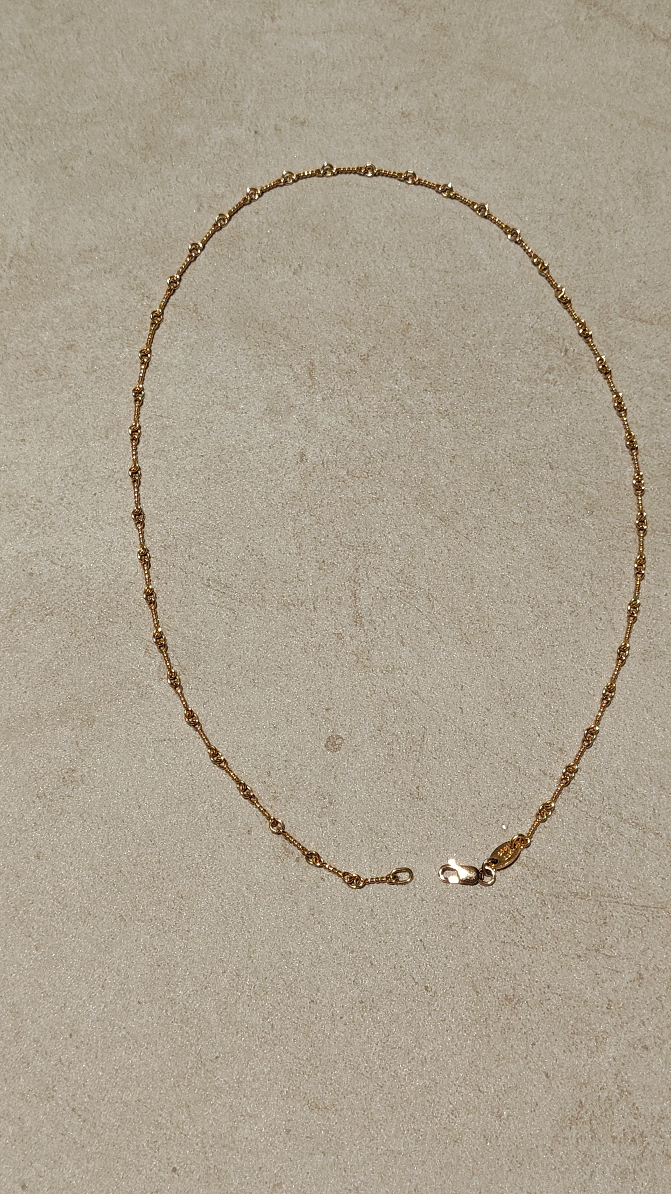 Chrome Hearts 22K Twist Chain Necklace "Yellow Gold"