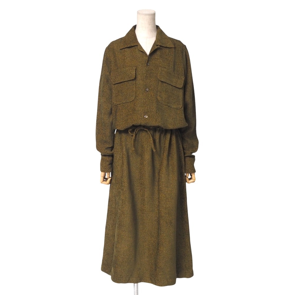 ■未使用品■Needles ニードルズ Classic Shirt Dress R/Ac Dots Mall Jq. ワンピース サイズ1 ドット シャツワンピース ドレス 長袖【おすすめ】 20250606/RA5050