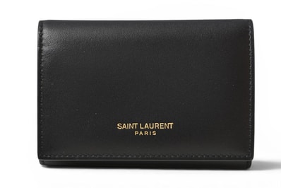 サンローラン キーケース Saint Laurent レザー 360432 C150J 1000 ブラック/ゴールド【中古】