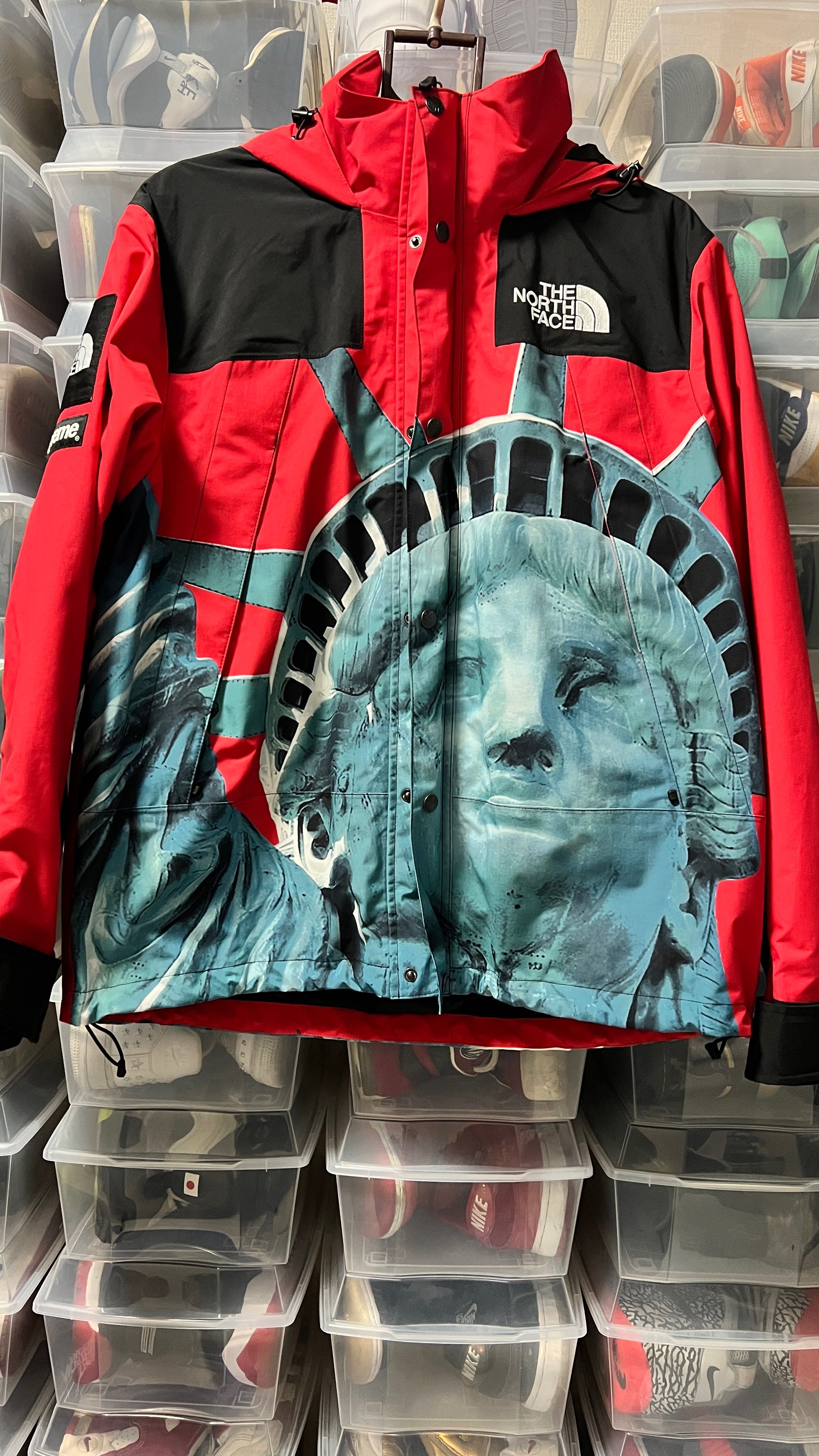 Supreme x The North Face Statue of Liberty Mountain Jacket "Red"