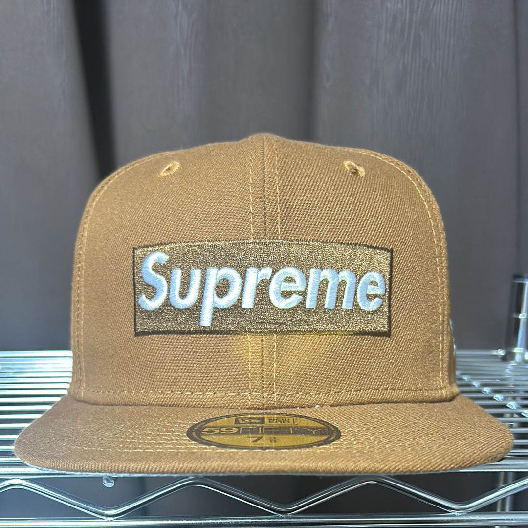 Supreme Money Box Logo New Era "Brown"