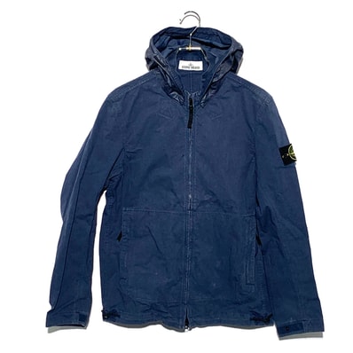 STONE ISLAND Cordura Hooded Jacket Blue