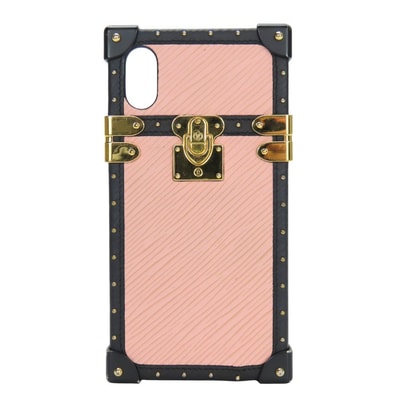 【中古】 ルイ・ヴィトン iPhoneケース アイ・トランク M67894 エピレザー ローズバレリーヌ ノワール iPhoneX / Xs 携帯ケース スマホケース レディース 女性 LOUIS VUITTON