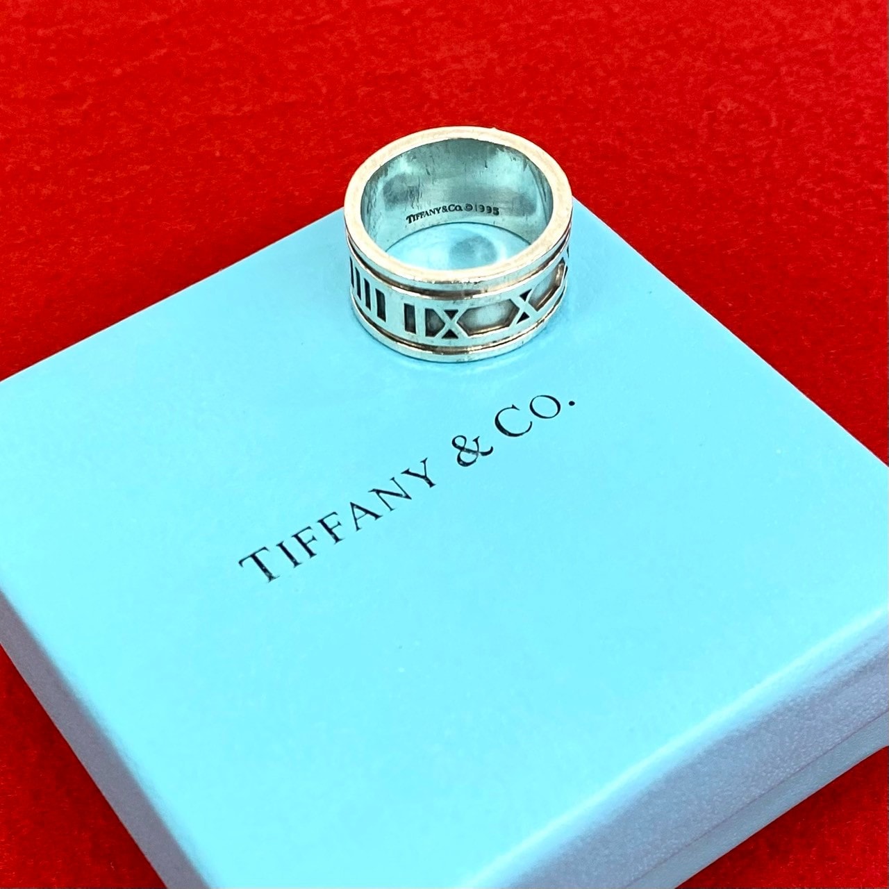 TIFFANY&Co. ティファニー アトラス ワイド リング シルバー925 リング・指輪 18号 シルバー
 34689