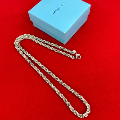 TIFFANY&Co. ティファニー ツイストロープ チェーン ネックレス シルバー925 K18イエローゴールド ネックレス シルバー
92217