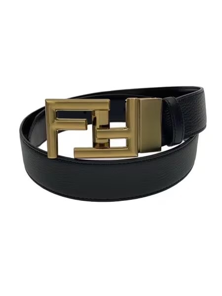 Fendi FF Logo Buckle Belt "Black"