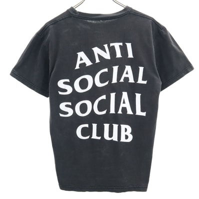 ANTI SOCIAL SOCIAL CLUB アンチソーシャルソーシャルクラブ バックプリント 半袖 Tシャツ M ブラック系