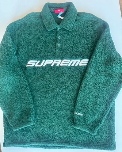 Supreme Polartec L/S Polo "Dark Green"