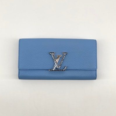 LOUIS VUITTON(ルイ・ヴィトン) ポルトフォイユ カプシーヌ N82822 長財布 ブルー