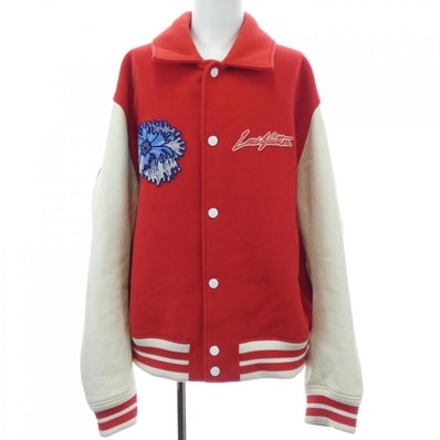 ルイヴィトン LOUIS VUITTON LV×YKサイケデリックフラワーエンブロイダードバーシティブルゾ HOL31EMJY 草間彌生 スタジャン