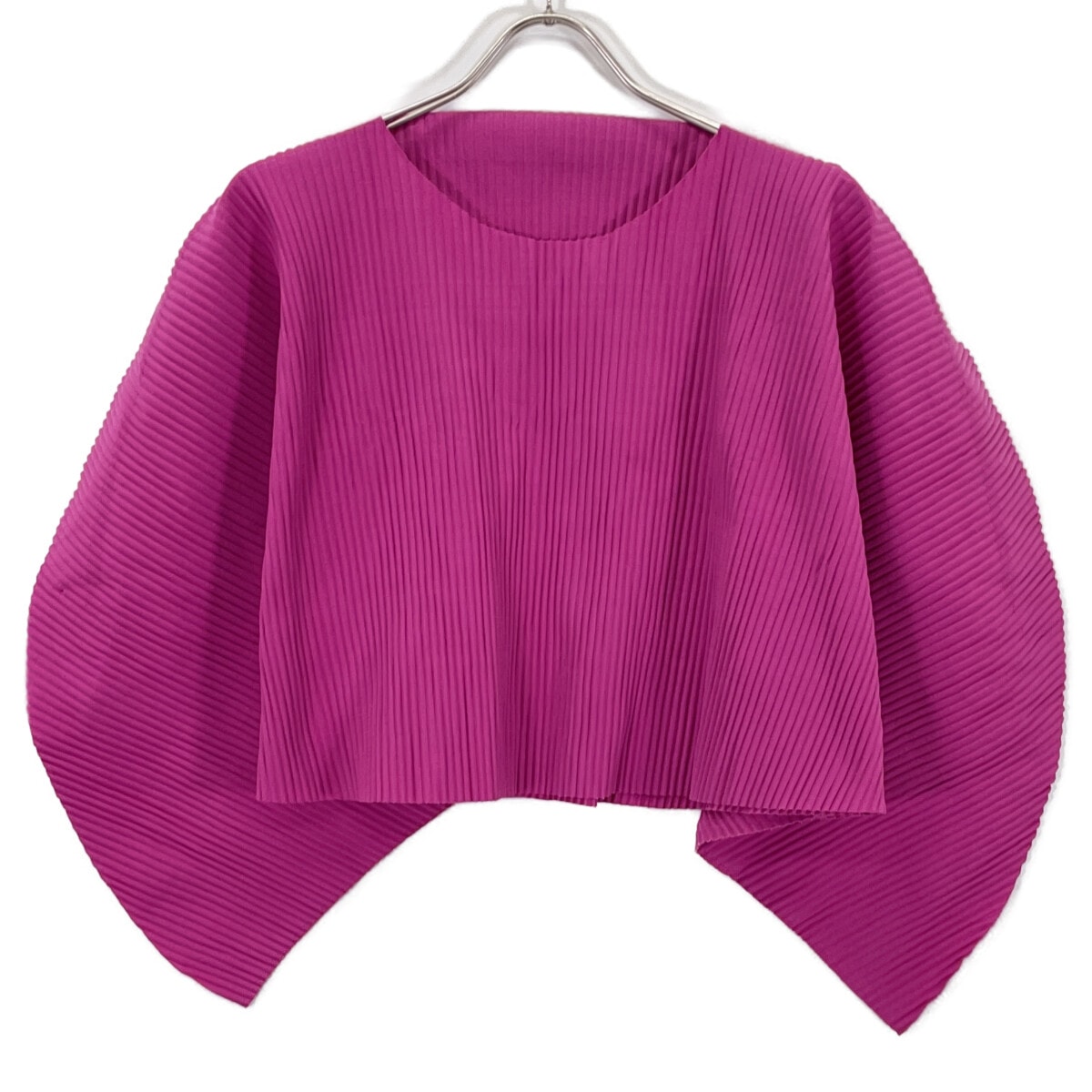 ミー/イッセイミヤケ MI22KJ241 ピンク プリーツ ブラウス