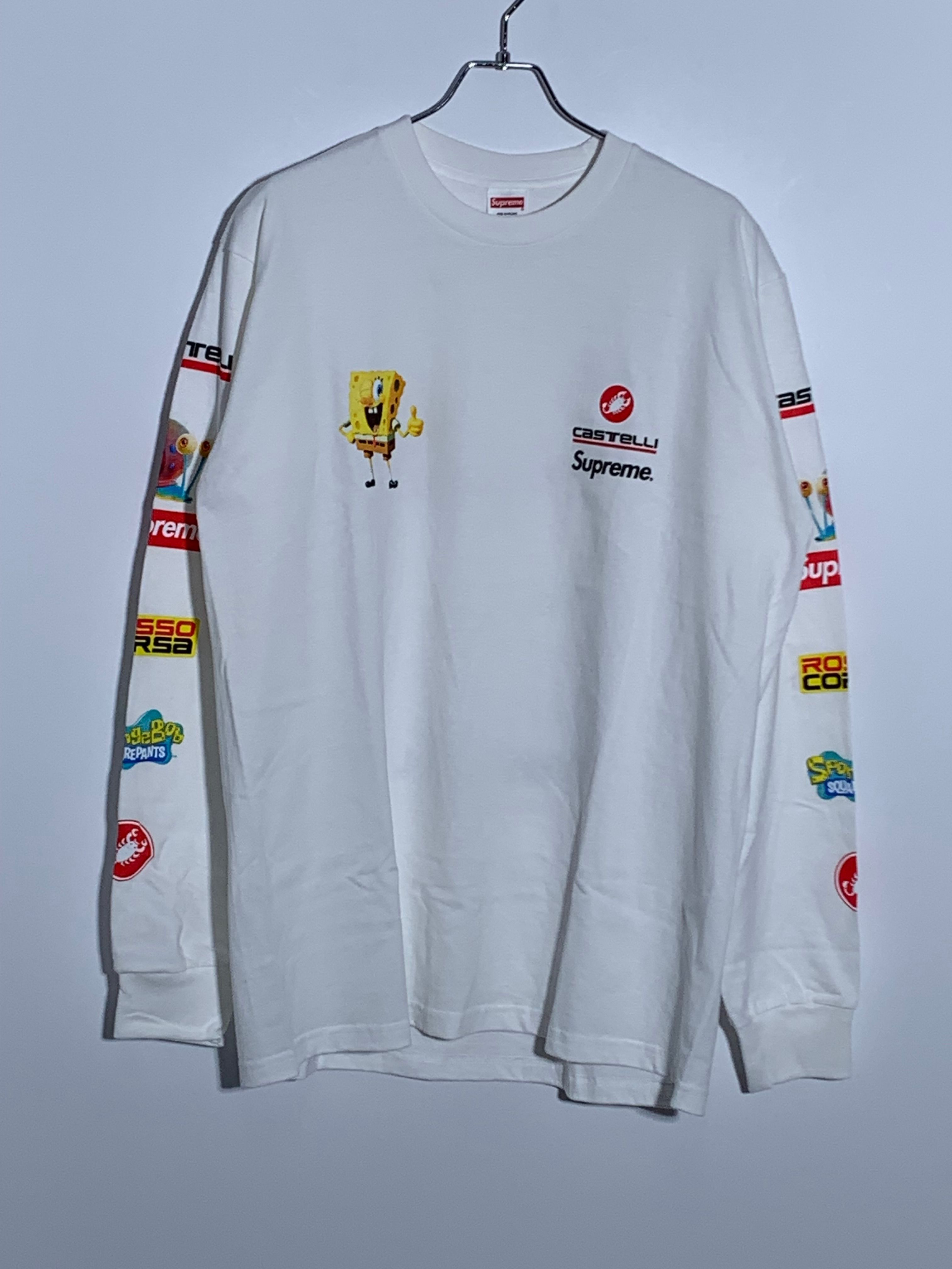 Supreme x SpongeBob Castelli Racing L/S Tee "White"