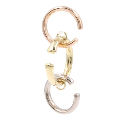 カルティエ CARTIER サカイ トリニティ イヤーカフ M アクセサリー K18(イエローゴールド) K18WG(ホワイトゴールド) K18PG(ピンクゴールド) レディース ゴールド系 / シルバー系 【中古】