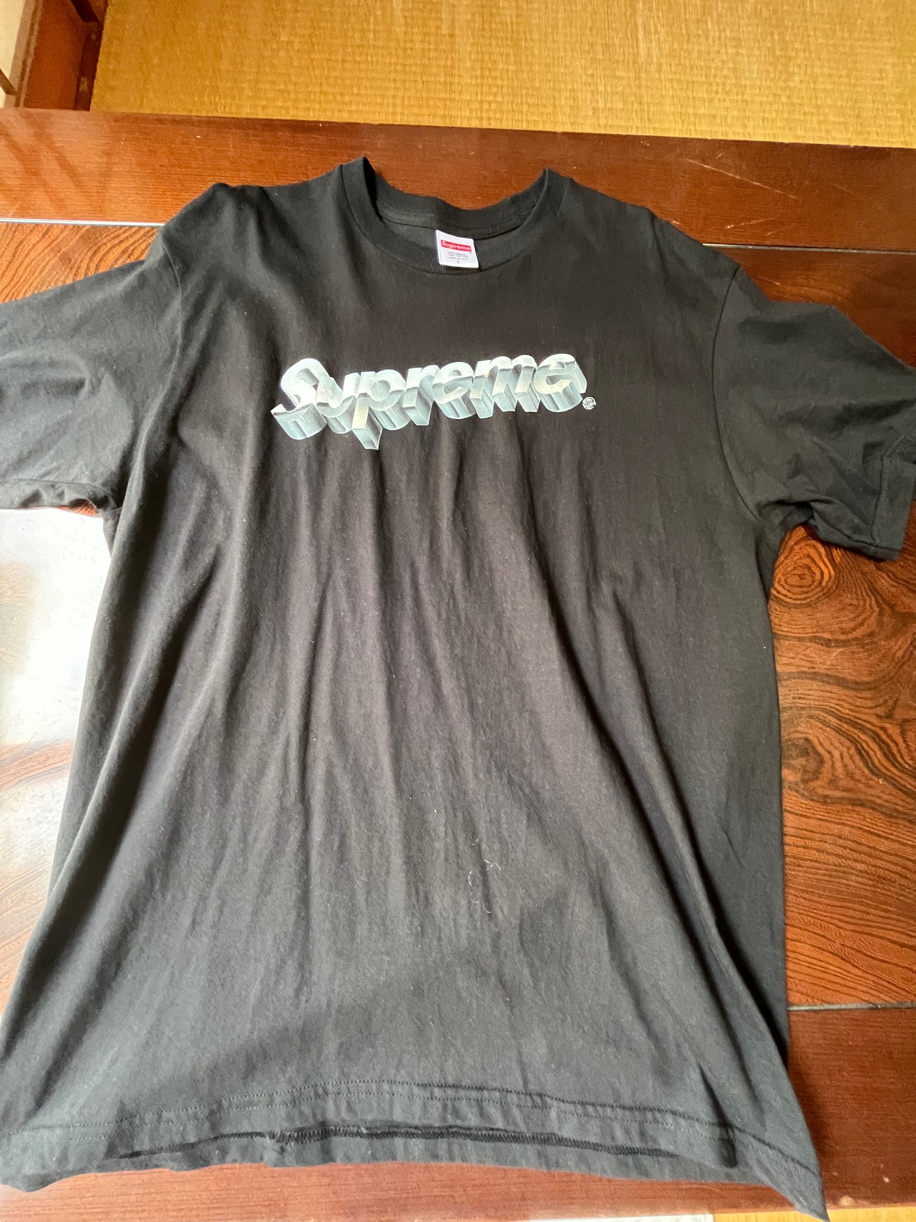 Supreme Chrome Logo Tee "Black"