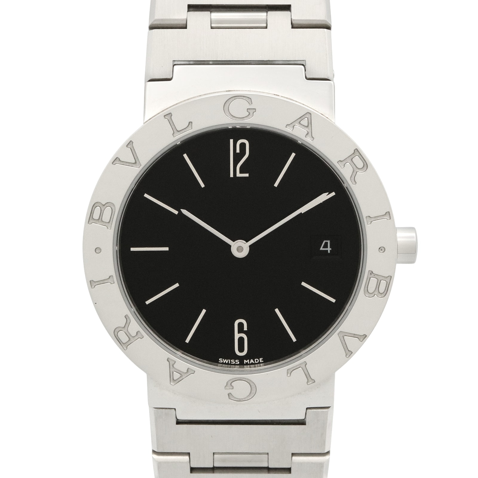 ブルガリ BVLGARI ブルガリ ブルガリ ボーイズ 腕時計 時計 ステンレススチール ボーイズ ブラック系 BB33SS 【中古】