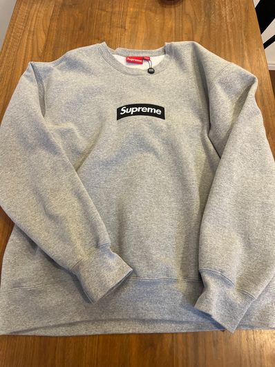 Supreme Box Logo Crewneck "Heather Grey" (22FW)