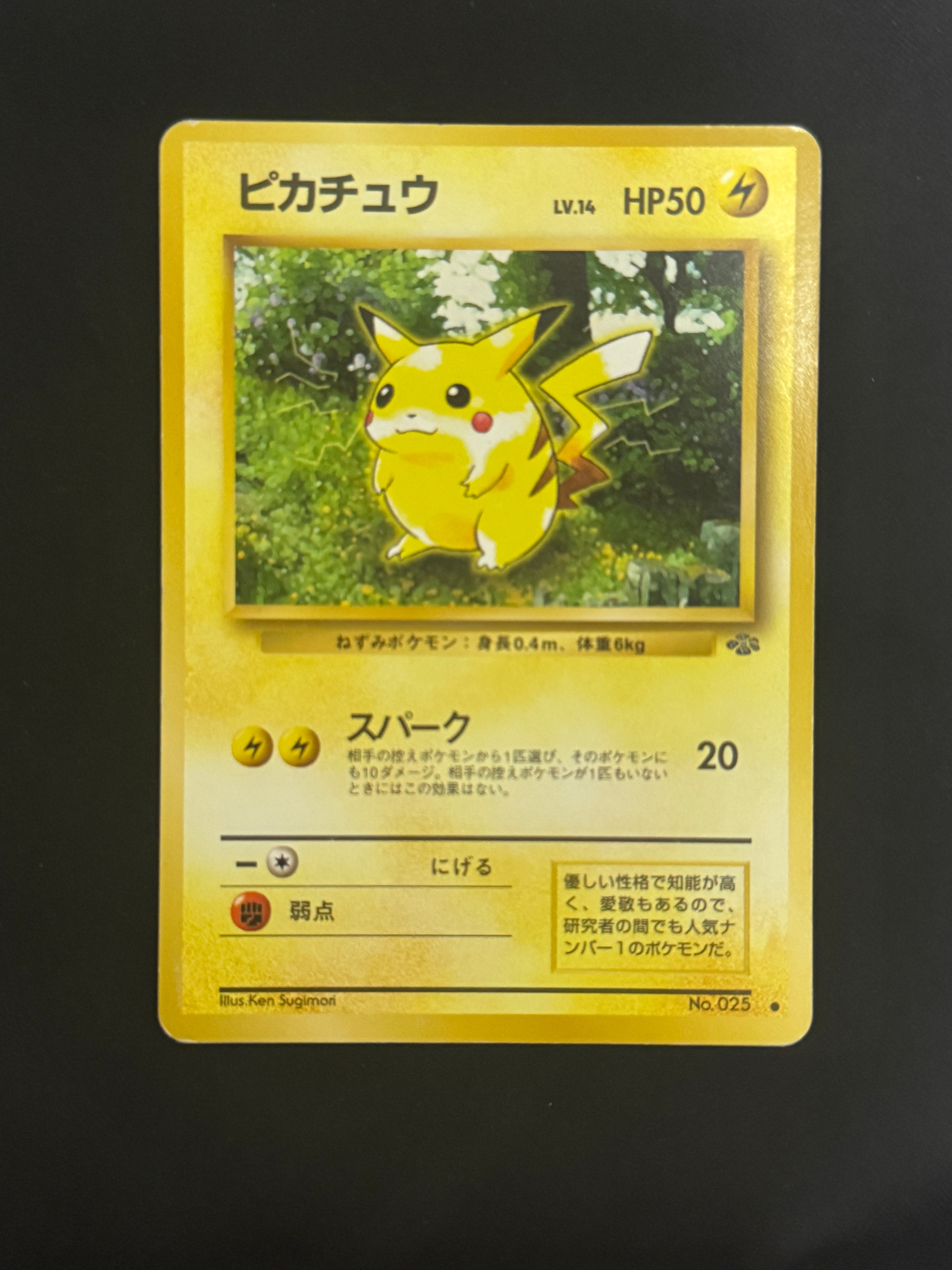 ピカチュウ ● : 旧裏 [PMCG2 No.025](拡張パック「ポケモンジャングル」)