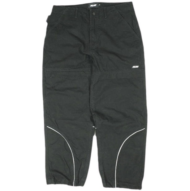 PALACE SKATEBOARDS パレス 25AW P-CARP TROUSER コットンリップストップ カーブパンツ S BLACK 3M scotchlite ボトムス g26009