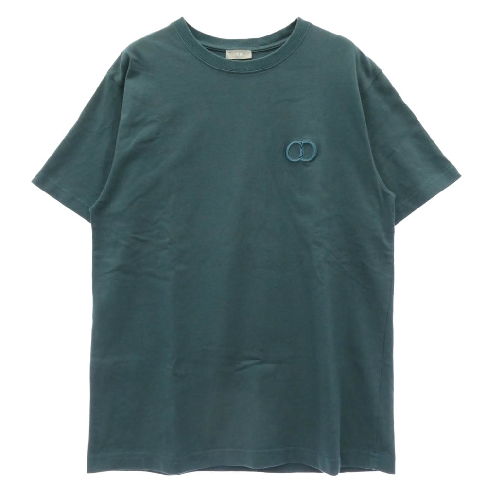Dior ディオール CD Icon 半袖 Tシャツ カットソー グリーン系 ブルー系 L【中古】