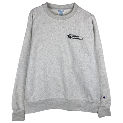 古着 チャンピオン Champion REVERSE WEAVE リバースウィーブ Jacavone Management Corporation, LLC アドバタイジング スウェットシャツ トレーナー メンズL相当/eaa610535