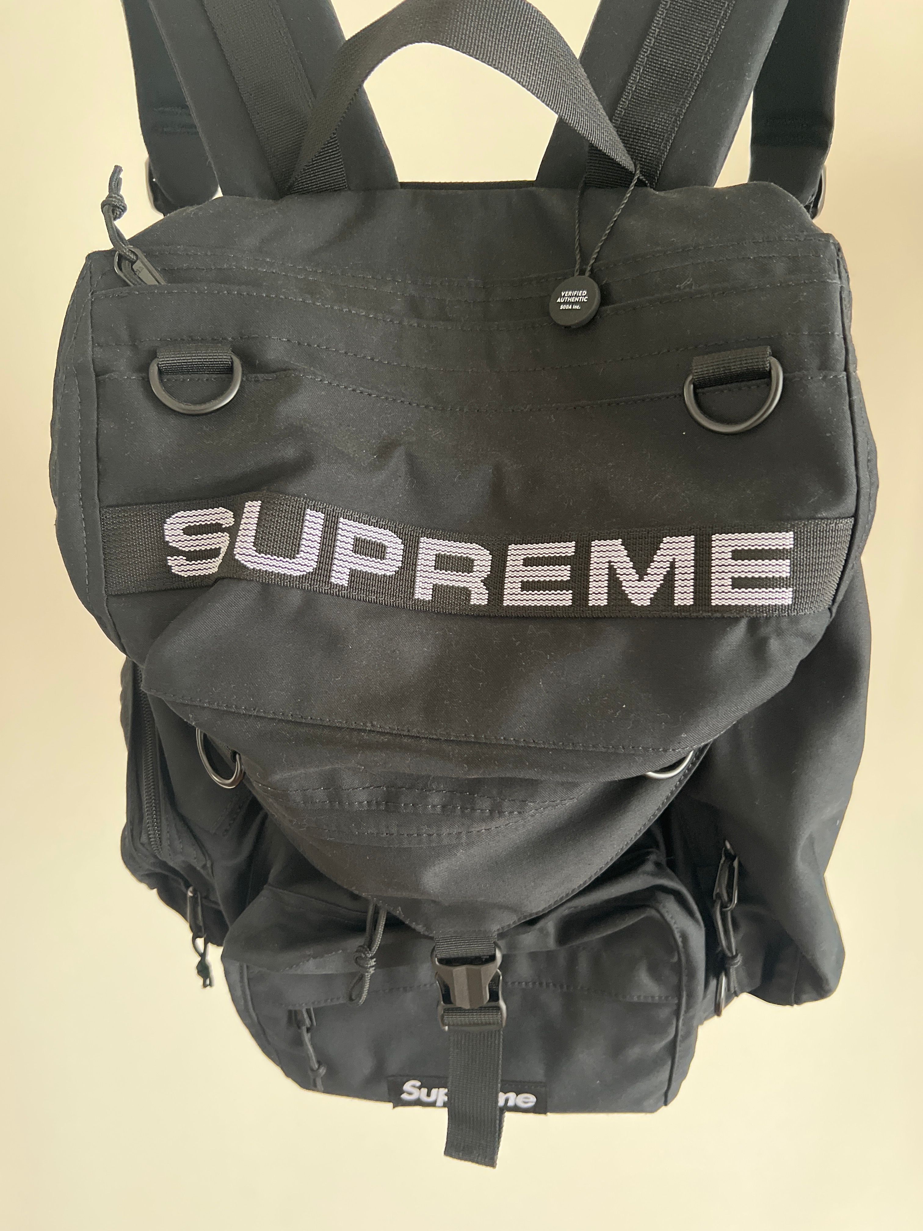 Supreme Field Backpack "Black" (23SS)